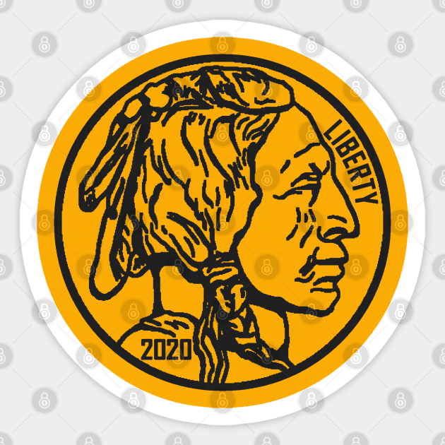 Buffalo Nickel Sticker by Etopix